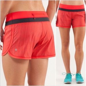 Lululemon Groovy Run Shorts Wee Are From Space Red
